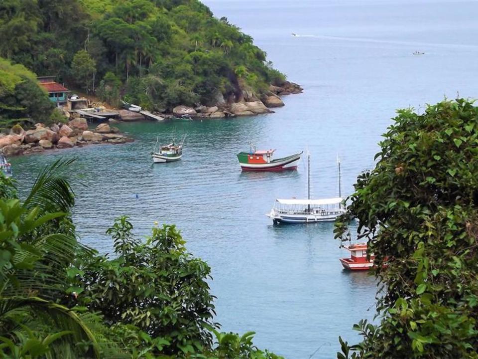 Deck Da Villa Pousada Ubatuba Esterno foto