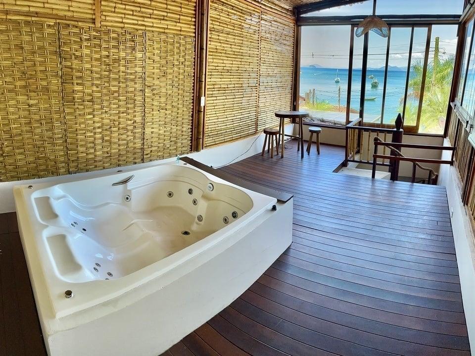 Deck Da Villa Pousada Ubatuba Esterno foto