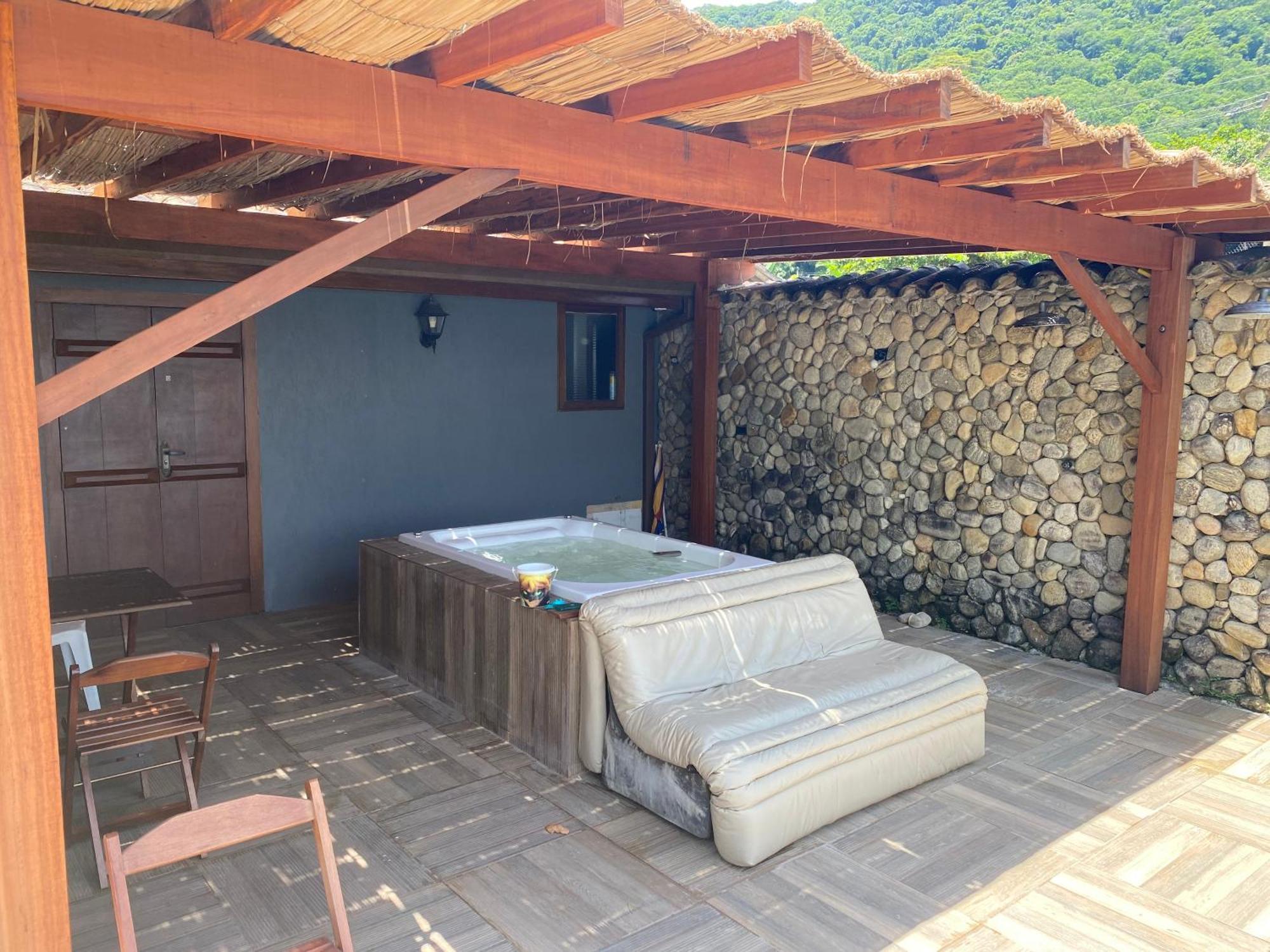 Deck Da Villa Pousada Ubatuba Esterno foto