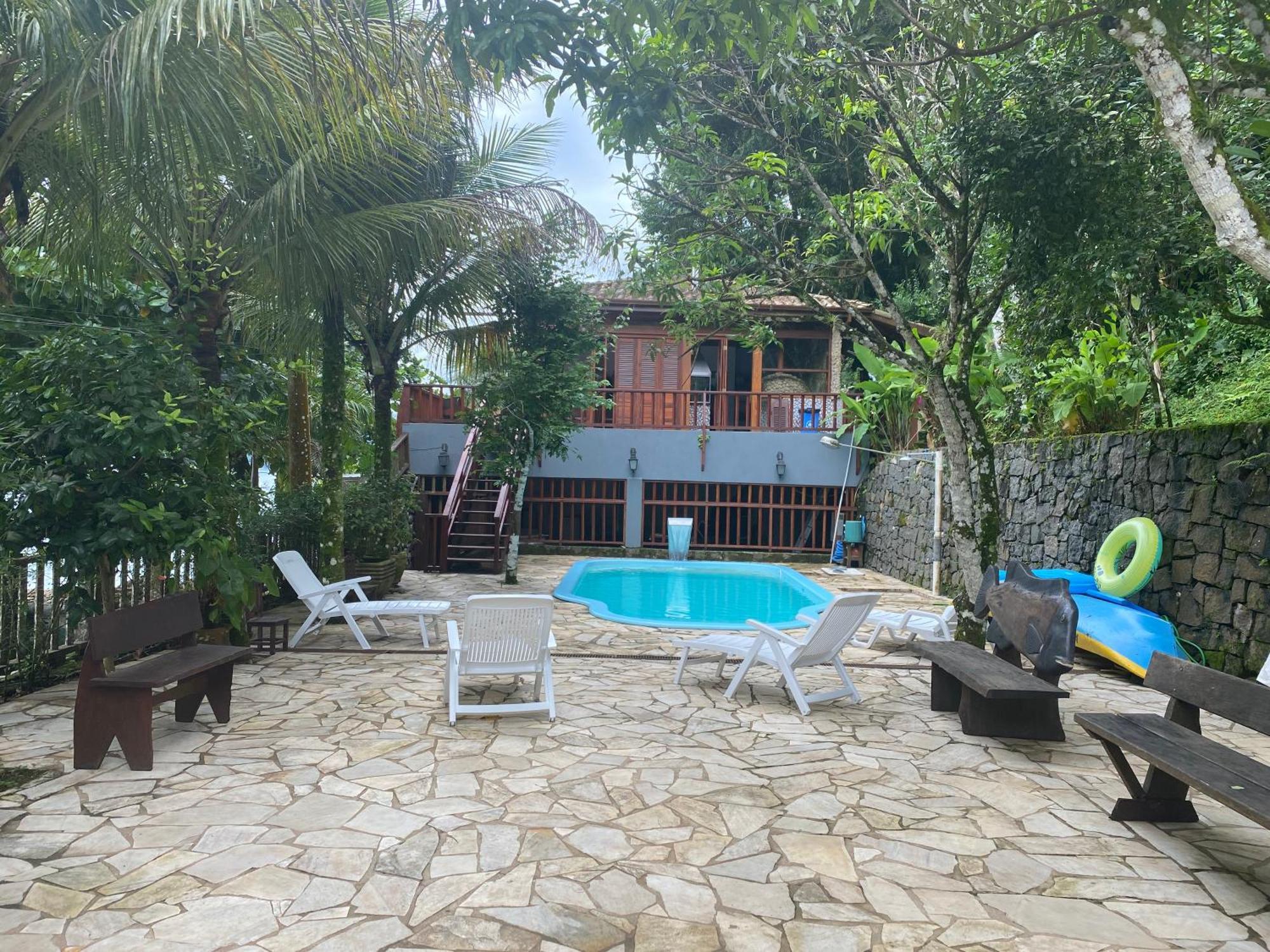 Deck Da Villa Pousada Ubatuba Esterno foto
